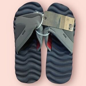 Reef Mens Bottle Opener Slippers (Grey / Red)